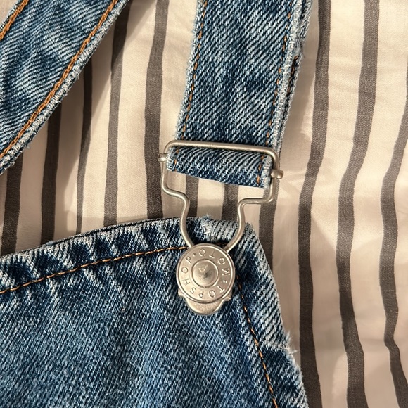 Topshop Moto Denim Overall Dress - Picture 3 of 4